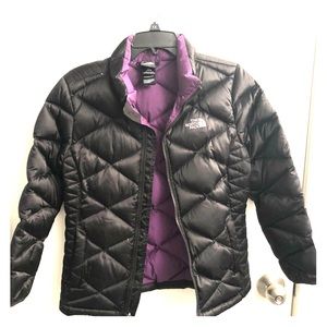 North Face Girls Black Anconcagua Down Jacket